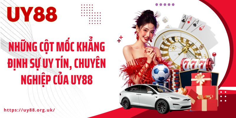 Những cột mốc khẳng định sự uy tín, chuyên nghiệp của UY88