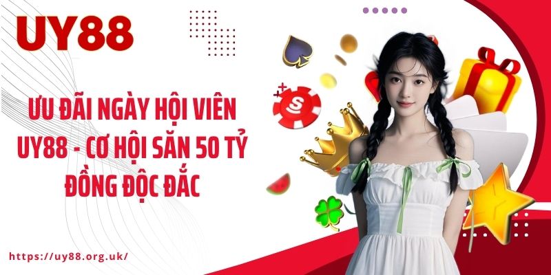 Ưu Đãi Ngày Hội Viên UY88 - Cơ Hội Săn 50 Tỷ Đồng Độc Đắc